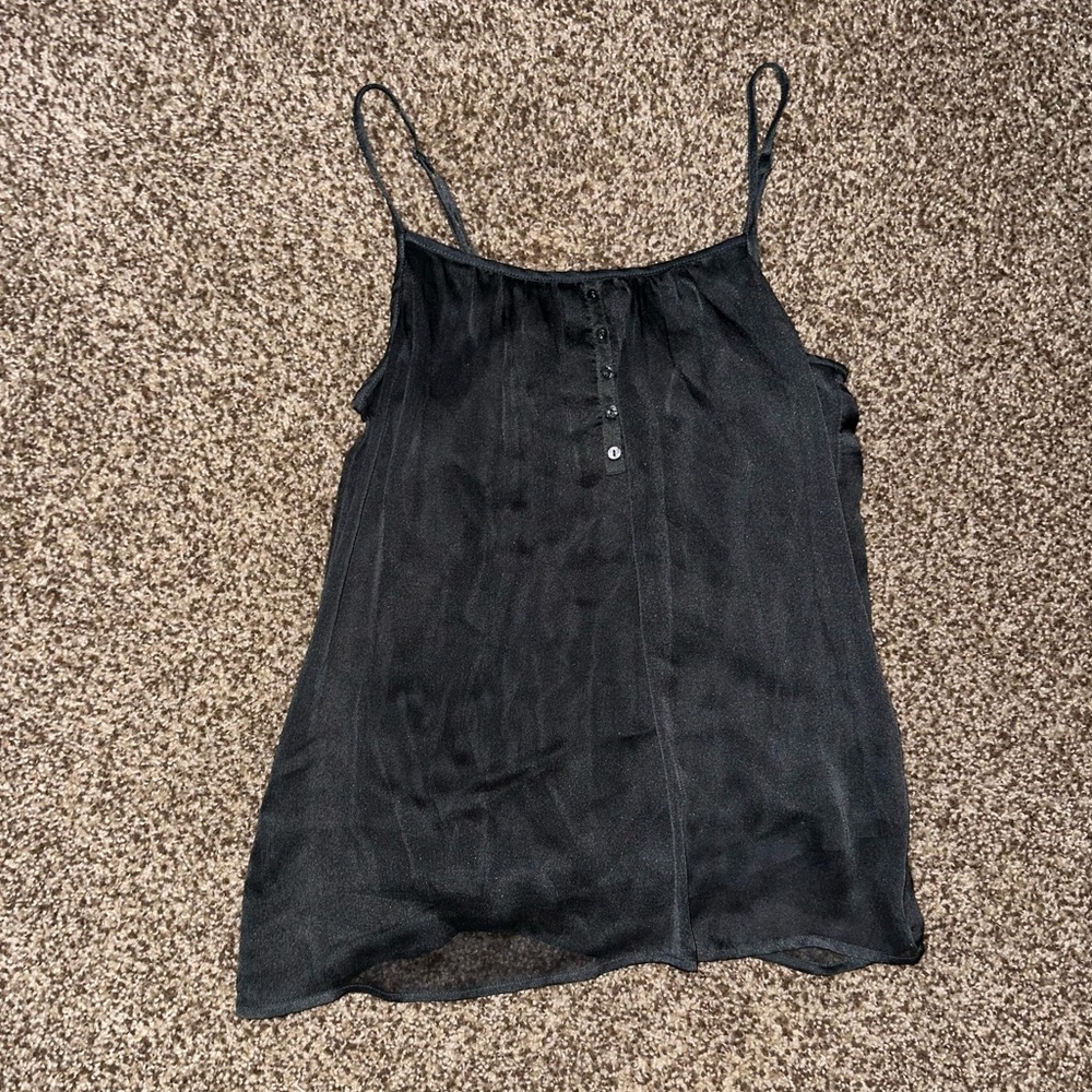 The Limited dark gray button tank top